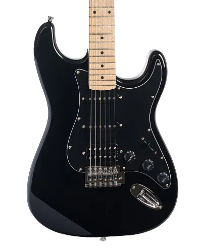 Rockdale Stars Plus HSS Maple Black Электрогитара.