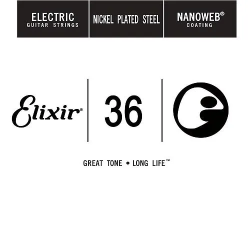 Elixir 15236 Nanoweb (.036) Отдельная струна для акустической гитары.