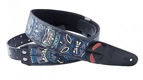RightOn Straps Mojo Tiki Blue Ремень для гитары.