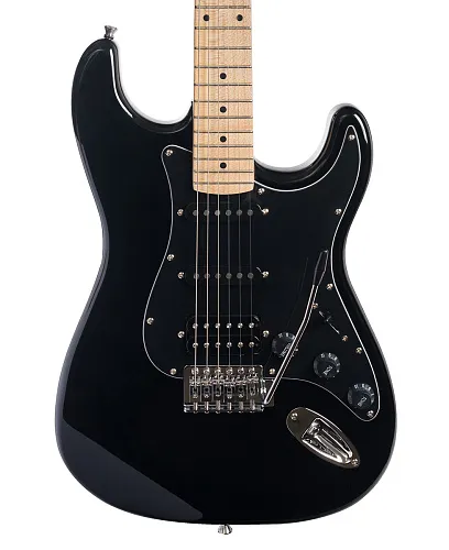 Rockdale Stars Plus HSS Maple Black Электрогитара.